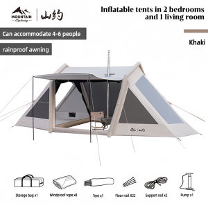 MOUNTAIN inflatable tent family tent luxury tent two-bedroom tent waterproof and sun-proof effective mosquito repellent