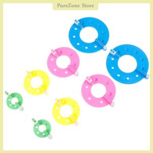 [PureZone] 8PCS 4 sizes Fluff Ball Weaver PomPom Maker Knitting Loom Kit