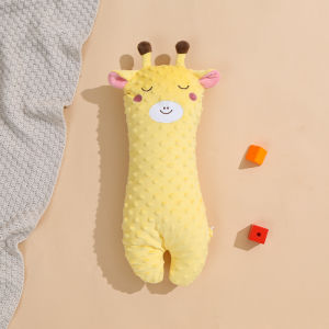 หมอนนอนเด็กกำมะหยี่รูปหมอนของเล่นรูปการ์ตูนน่ารักทารกแรกเกิดหมอนรองเพื่อความสบายป้องกันการตกใจบล็อกการนอนหลับด้านข้างป้องกันหมอนโรลโอเวอร์45*17ซม.