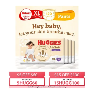 Huggies Airsoft Pants XL 30S Case - Packaging may vary