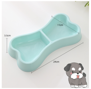 Tempat Makan Kucing Anjing Bentuk Tulang / PREMIUM PET BOWL / BAHAN TEBAL / ANTI SEMUT