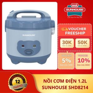 Nồi Cơm Điện SUNHOUSE SHD8213 – Công Suất 500W Lòng Nhôm Chống Dính Cao Cấp