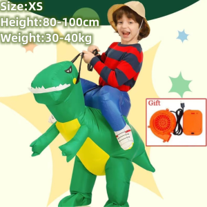 Lolanta Baby Kids Inflatable Dinosaur T-REX Costume Toddler Halloween Birthday Gift Dress Up Boys Girls Kindergarten Garden Performance Clothing Inflatable toys！！！