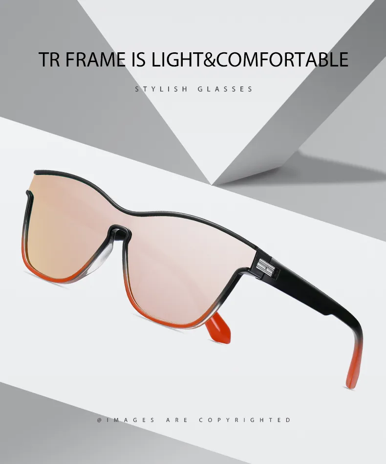 BRANLIVE FB' Designer Eye Glasses Orange Tinted Sunglasses cute
