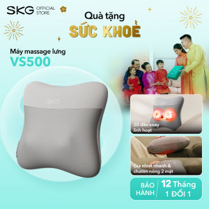 Gối massage lưng và cổ đa năng SKG VS500 chườm nóng 2 mặt