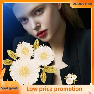 ✨QK shop✨ Fashion Plant Daisy Flower Brooches For Women Clothing Coat Jewelry Party Accessories Gifts