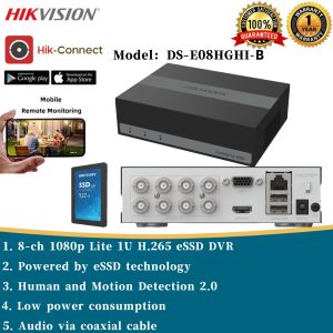 Hikvision CCTV DVR 4Channel 8 Channel Built-in SSD 1080P Human Detection Motion Detect Video Recorder For CCTV Camera
