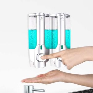 Tempat Sabun Cair Serbaguna / Tempat Sabun Cair 2 Tabung / Tempat Sanitizer Otomatis / Dispenser Sabun Double Bisa COD