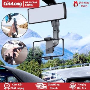 Kẹp Điện Thoại Ô Tô treo gương chiếu hậu ghế ngồi sau chống rung lắc gắn trên xe hơi tiện lợi giá đỡ xoay 360 độ Cửu Long shop