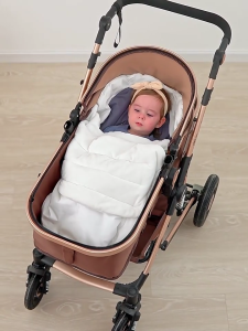 ถุงนอนห่อแบบครอบคลุมฤดูหนาวสำหรับรถเข็นเด็กทารกชายหญิงถุงนอนระบายอากาศได้สวมใส่สบายทารกแรกเกิด