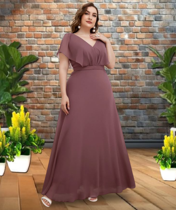 round dresses for ladies Plus Size Women Neck Ruffle Sleeve Floral Print Loose Summer Vacation Dress Zanea Dress Woman Zanzea Dress For Women backstyle_Open Back main image 0