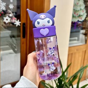 Botol Minum Anak Karakter Kuromi My Melody Cinnamorol Sanrio 450ML Model Teguk BPA Free
