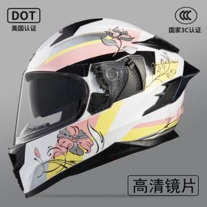 Electric Motorcycle Helmet Modular Helmet Motorcycle Men Open-face helmet for all seasons with dual lenses safety helmet Full Face Helmet Motorcycle