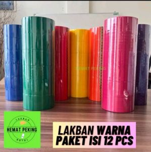 Lakban opp warna paket isi 12 pcs 45 mm 90 yard