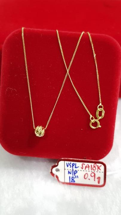 Chain Golden Necklace Price 18K Pure Saudi Gold Necklace With Pendant - Main Image