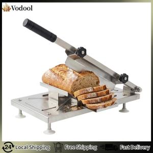 【Vodool】Beef Mutton Roll Food Slicer Stainless Steel Manual Frozen Meat Slicer Machine Adjustable 0.3-8mm W/ Ergonomic Handle