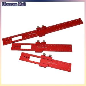 [Blossom] Precision T Type Pocket Ruler Inch Metric Measuring Tool With Slide Stop For Carpentry Marking Multi-function Measuring Aid Tool