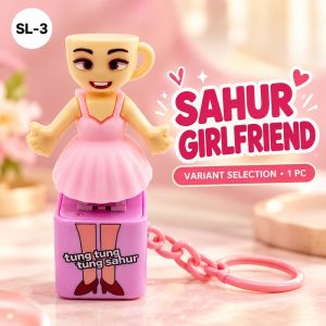Sahur Character Keychain Press Toy with Lights & Sound | Sahur Girlfriend / Tung Tung Sahur | 1pc
