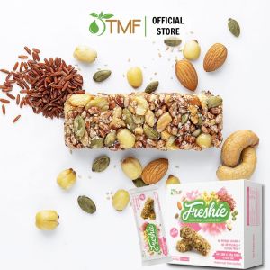 Thanh hạt dinh dưỡng Freshie Hạt sen & Đậu xanh 150g TÂM MINH FOODS không chiên thuần thực vật