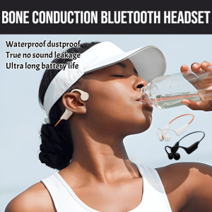 Bone Conduction Bluetooth Headset Ear Mounted Waterproof True Wireless Air Conduction Wireless Sports Earphones With Mic Noise Cancelling Ear Hook Earbuds