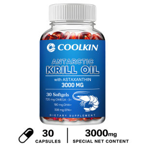 Coolkin ANTARCTIC KRILL OIL -3 DHA EPA NATURAL ANTIOXIDANT - 30/60/120count