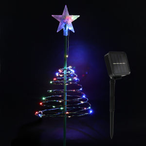 Outdoor Christmas Tree Solar Fairy Lights Garland New Year LED String Light For Garden Christmas Holiday Decoration Lighting