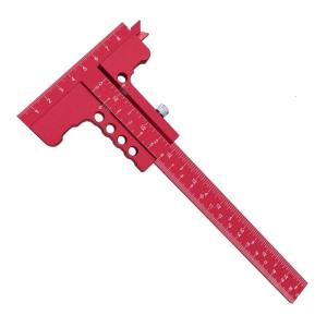 Aluminum Scribing Tool Multifunction Marking T Square Precisions Woodworking T Shaped Slide Ruler For DIY Projects