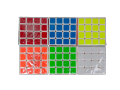 JLT 4x4 Neon Color Rubics Cube. 