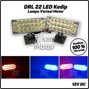 Lampu Strobo Kedip LED 2 Mode Blitz Flash Kotak Strobe Motor Mobil Universal
