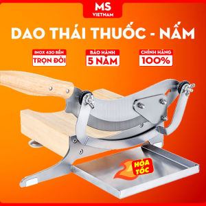 Dao Thái Dược Liệu và Các Loại Nấm - Thớt và CánGỗ Truyền Thống - BH 5 Năm - MS Vietnam