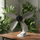 SYCAT 23w Big Fan 5 Blade Clip Fan Big Table/Desk Fan Electric Fan W/ Clip Clover Fan Anti-Heat Portable
