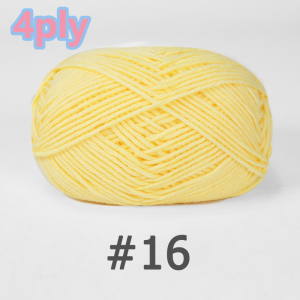 ไหมพรมคอตตอนนม 4ply น้ำหนัก 50 กรัม สีพาสเทล ถักง่าย สำหรับโครเชต์และงานฝีมือ