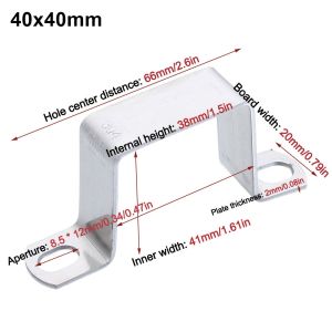 BESTITIT Saddle Clip Horseback Hose Clamp M-shaped U-shaped Square Rectangle Plumbing Tightening Throat Hoop Thicken Fastening Buckles Ohm Tube Card Tube
