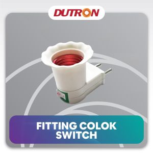 Fitting DUTRON Colok Lampu Tidur Fitting Lampu saklar On Off E27 ORI