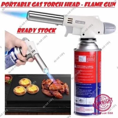 Kepala Gas Torch kaleng tabung Portable Flame Gun Las api Pemantik Gun