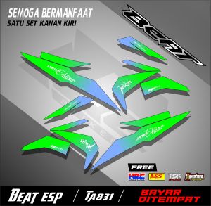 striping stiker beat street esp striping beat strit esp tema gradasi kanji jepang ta831