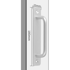 มือจับประตูและหน้าต่างแบบไม่ต้องเจาะ ประตูอัลลอยด์อลูมิเนียม ประตูไม้ หน้าต่างระเบียง ประตูบานเลื่อนกระจก มือจับขนาดเล็กแบบติดบนพื้นผิวแบบมีกาวในตัว免打孔铝合金拉手
