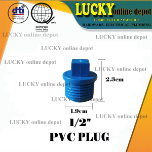 BLUEBEST PVC PIPE PLUG WITH THREAD PIPE FITTINGS