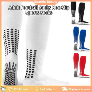 Adult Football Socks Long Sleeve Knee Length Non Slip Sports Socks Towel Bottom Socks for Athletic/Travel/Running/Varicose Veins/Football