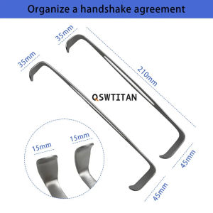 Stainless Steel Tissue hook Skin Retractor Autoclaveable Veterinary Orthopedics Instruments 2pcs pet