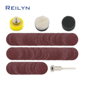 104pcs 1inch 25mm sandpaper wheels sandpaper polishing discs Woodworking Jade stone polishing DIY sandpaper pad dremel accessory