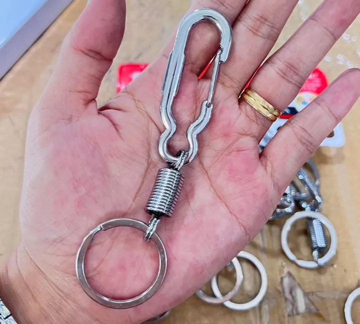 Key%20Holder%20Key%20chain%20Stainless%20Steel%20Gourd%20Buckle%20Carabiner%20Keychain%20Anti-Lost%20Retractable%20Buckle%20-%20Image%202