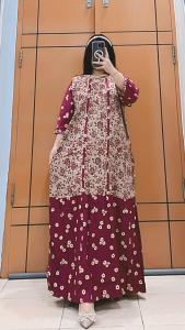 PROMO TERMURAH/GAMIS BUNGA REMPEL/GAMIS BUNGA TERLARIS 2024