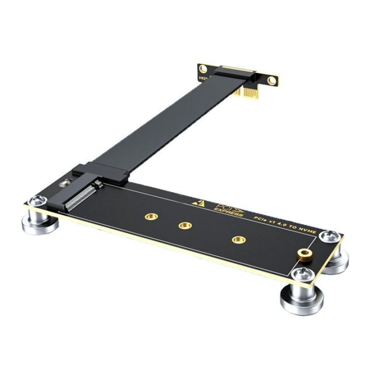 [IpvCQZ]Magnetic Riser Card PCIE 4.0 X1 to M. 2 NVMe SSD 16Gbps ...