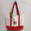 Large Size Dark Green/blue/red Embroidered Logo Same style Handmade Trader Joes Canvas Tote Reusable Street Bag 20x14x6" (Non). 