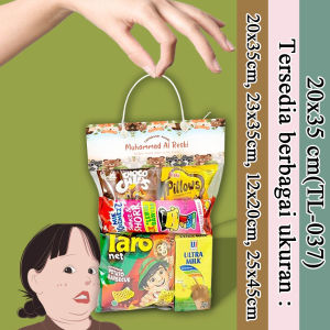 ISI 15 PCS COD TAS SNACK AQIQAH 20x35/TL038 - TAS PLASTIK ULANG TAHUN MURAH SEDANG TAS TENTENG HUNGKUS JAJAN TAS SNACK / TAS KADO - HADIAH PESTA TAS SOUVENIR GODIEBAG