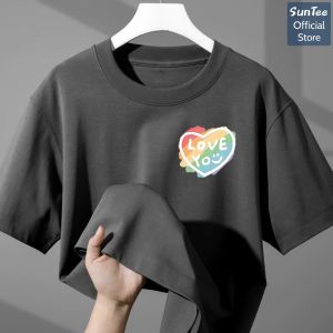 Áo thun nữ form vừa SUNTEE STFV176 phong cách basic in hình 076 vải cotton 250GSM cao cấp thoáng mát