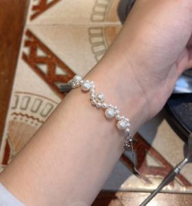 Vintage "Ocean Wave" Pearl Bracelet - A One-of-a-Kind Handwoven Masterpiece