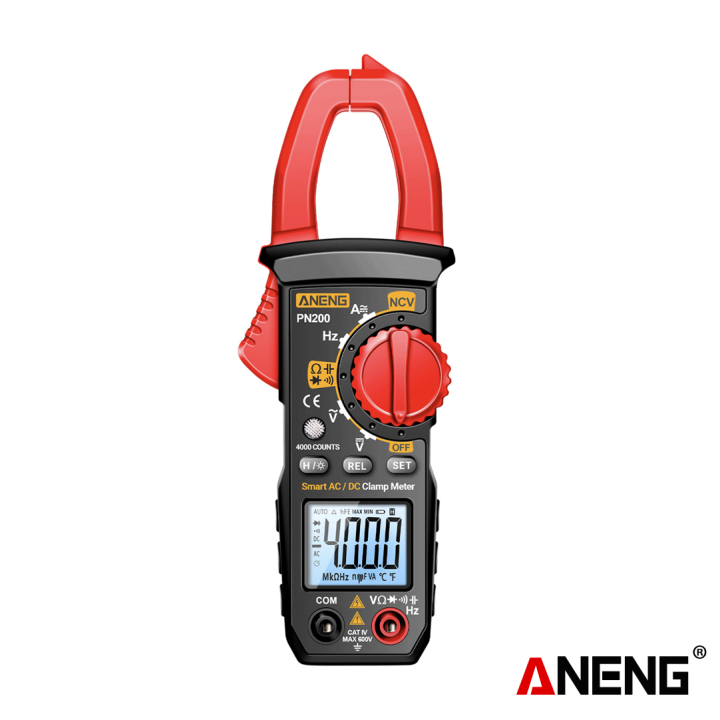 Aneng PN200 Digital Clamp Meter DC/AC 600A Current 4000 Counts Ori ...