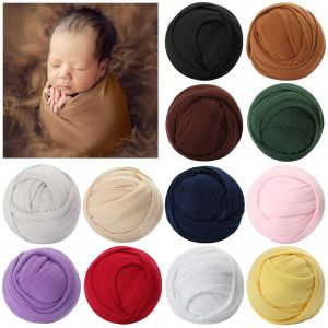 OKDEALS 40160cm Colorful Newborn Shoot Backdrop Photography Props Swaddling Baby Photo Wrap Blanket